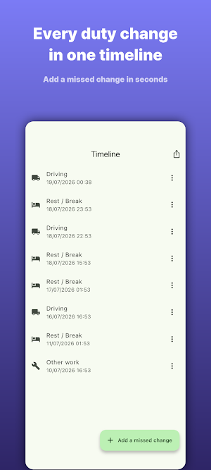 Drivers' Hours: HGV & Van Screenshot 2