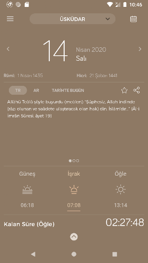 Fazilet Calendar 2020 Screenshot 0