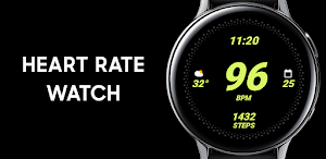 Heart Rate: Digital Watch Face Screenshot 0