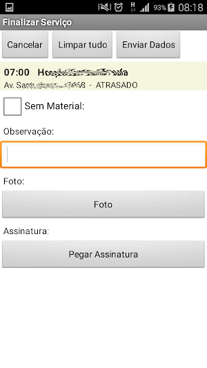 Controle de Rotas Screenshot 3