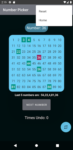 Housie Number Picker Screenshot 3