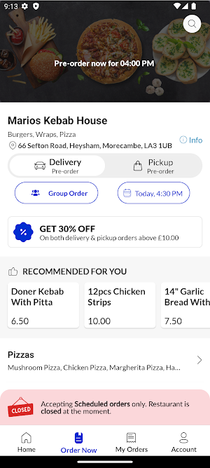 Marios Kebab House Screenshot 2