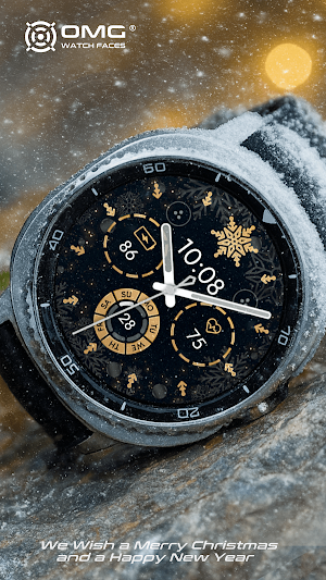 Christmas Snowflake Watch Face Screenshot 2