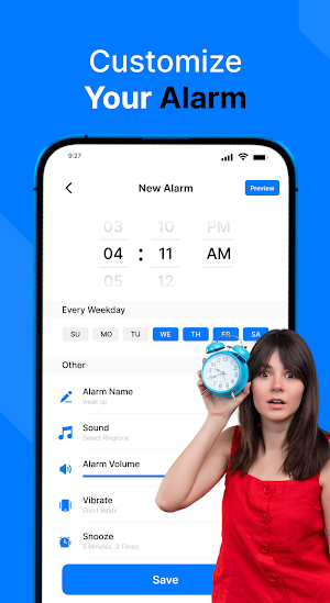 Clock - Alarm, Reminder, Timer Screenshot 1