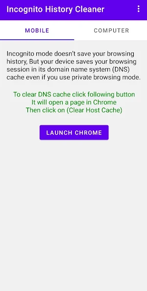Incognito History Cleaner Screenshot 0