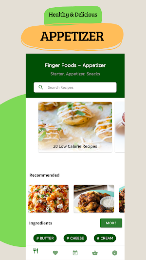 Finger Food Recipes- Appetizer Screenshot 0