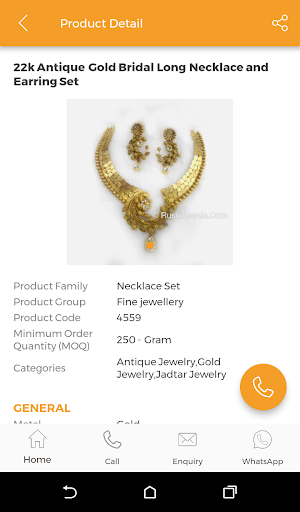 Antique Jewelry Online Catalog App - Rushi Jewels Screenshot 3