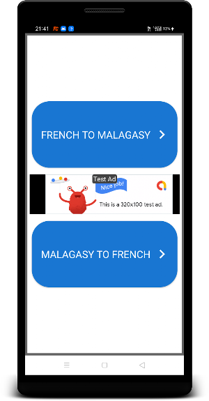 French To Malagasy Dictionary Screenshot 0