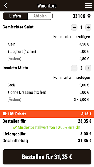 Grill Pizzeria Parga Paderborn Screenshot 1