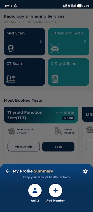 Novus Health Labs Screenshot 2