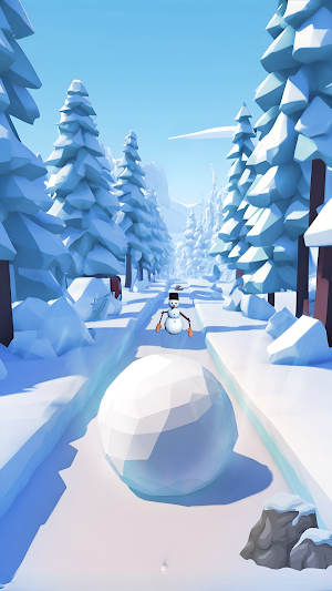 SnowBall Rolling & Runner Game Screenshot 1