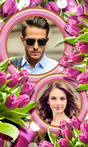 Flower Dual Photo Frames Screenshot 1