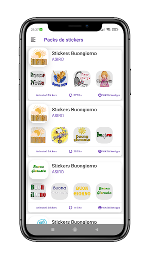 Buongiorno WAStickersapp 2023 Screenshot 1