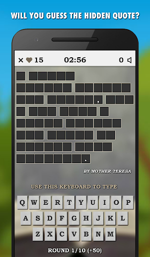 Famous Quotes Guessing Game Screenshot 0