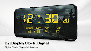 Digital Clock Pro: Big Display Screenshot 0
