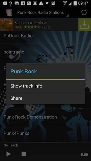 Punk Rock Radio Stations Screenshot 2