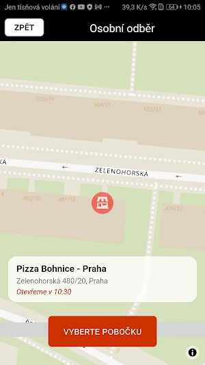 Pizza Bohnice Screenshot 1