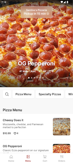 Santino's Pizzeria Screenshot 1