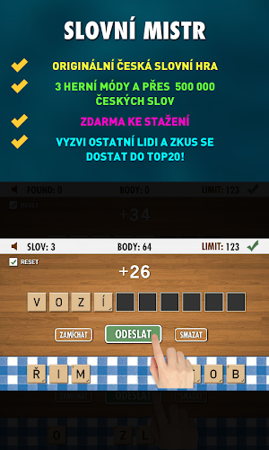 Slovní Mistr - Česká Slovní Hra (verze zdarma) Screenshot 0