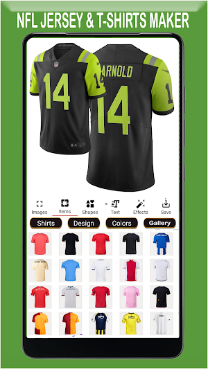 NFL jersey Maker - T-Shirts Screenshot 2