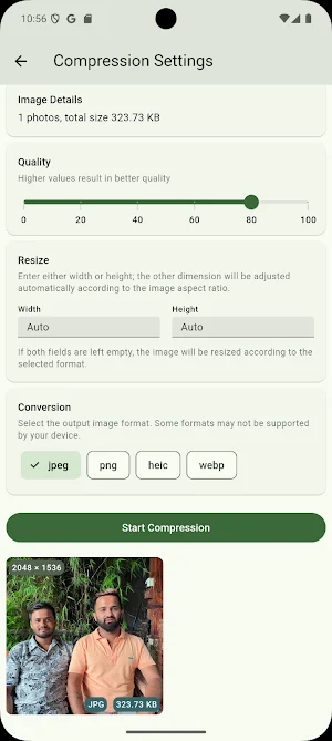 Image and Audio Compressor Screenshot 3