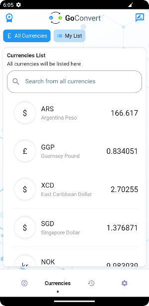 GoConvert - Currency Converter Screenshot 2