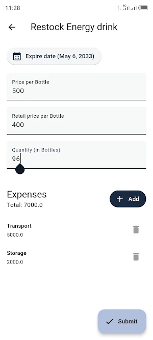Stock manager & Sales register Screenshot 3