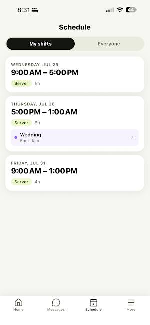 SimpleStaff Screenshot 1