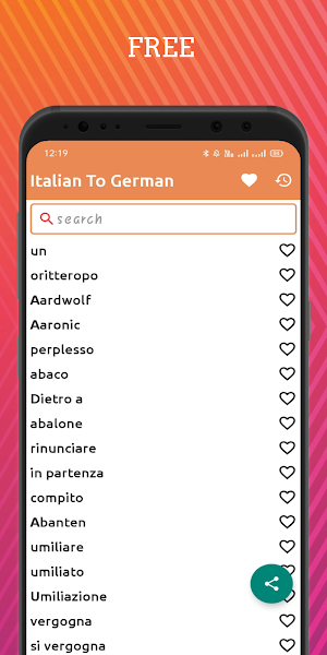 Italian To German Dictionary Offline Screenshot 0