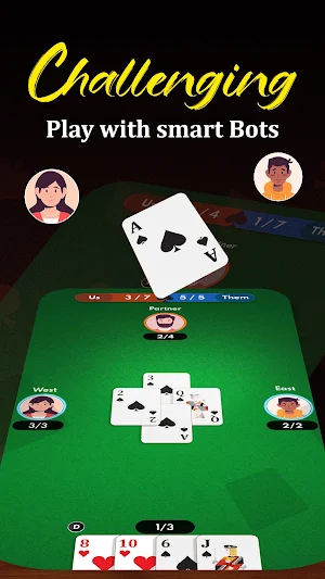 Spades Card Game Screenshot 1