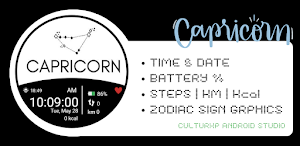 Capricorn Watch Face Wear OS Screenshot 3