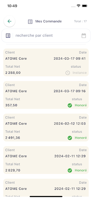Atome SalesPro Screenshot 2