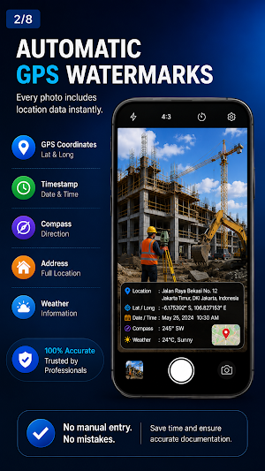 GPS Map Camera & Timestamp Screenshot 1