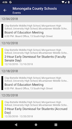 Monongalia County Schools Screenshot 2