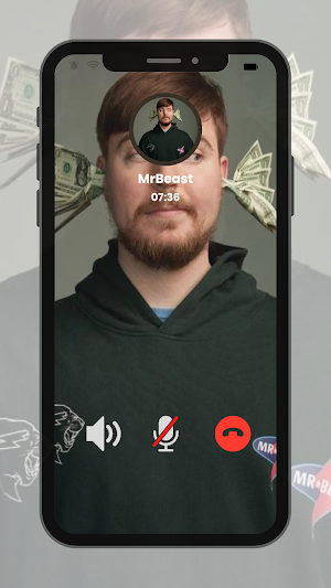MrBeast Fake Video Call & Chat Screenshot 1