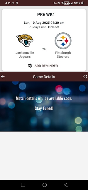 NFL 2026 Schedule Screenshot 2