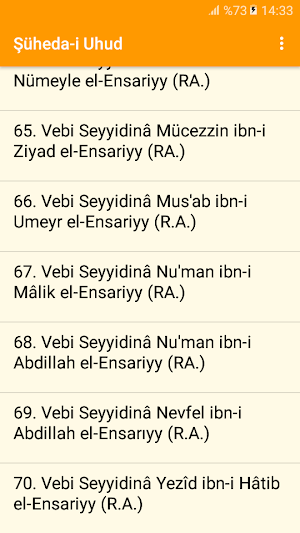 Şüheda-i Uhud,Ashabı Uhud Screenshot 2