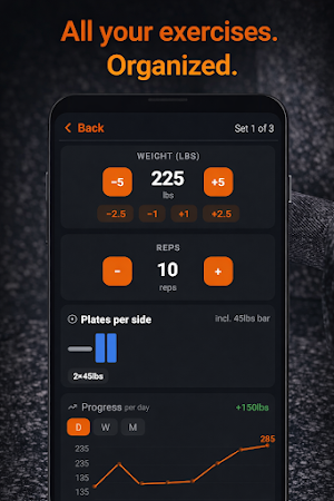 Weights Log - Gym Tracker Screenshot 2