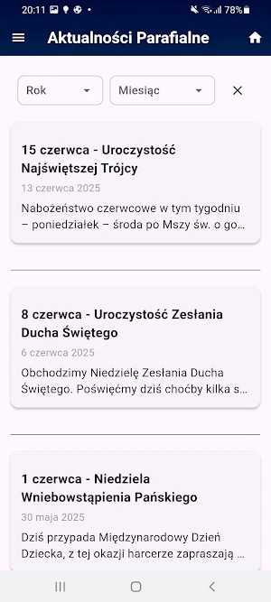 Parafia NMP Królowej Rodzin Screenshot 3