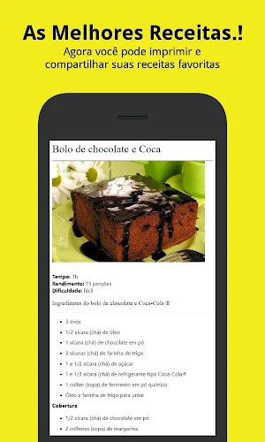 Receitas bolo de chocolate Screenshot 3