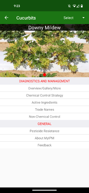 MyIPM Veg Screenshot 2