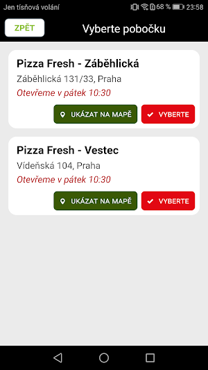 Pizza Fresh Praha Screenshot 1