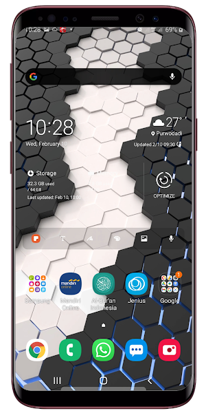 3D Hexagonal LIve Wallpaper Screenshot 3