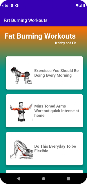 Fat Burning Workouts Screenshot 0