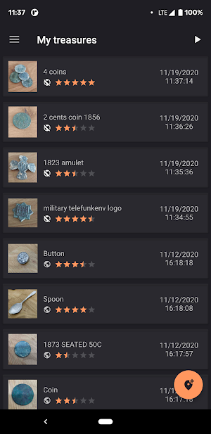 Treasure Logger: Manage your metal detections Screenshot 3