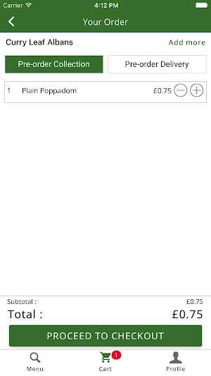 Curry Leaf Indian Takeaway Restaurant Screenshot 2