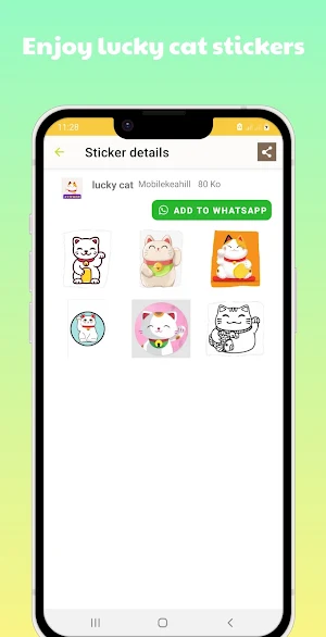Maneki Nekko stickers Screenshot 3