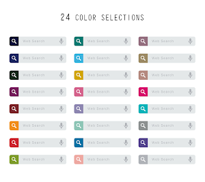 Flat 24Color Search Widget Screenshot 1