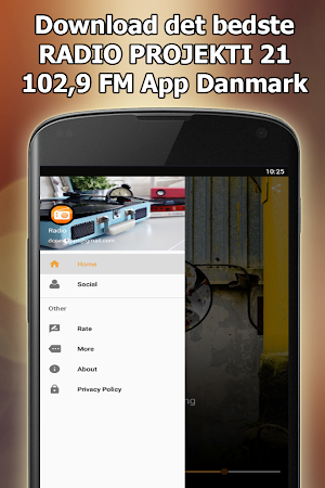 Radio PROJEKTI 21 102,9 FM Online Gratis Danmark Screenshot 2