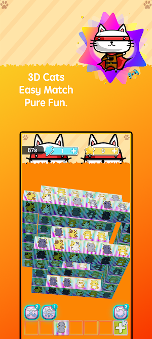 Meow Match Mania: 3D Cube Screenshot 1